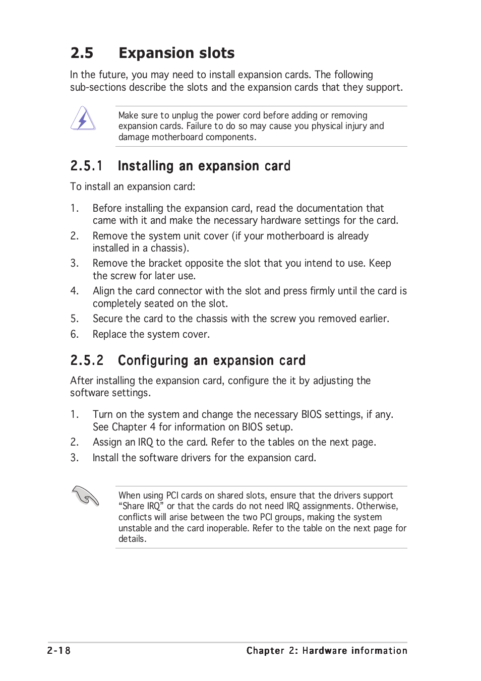 5 expansion slots | Asus DELUXE P5LD2 User Manual | Page 42 / 156