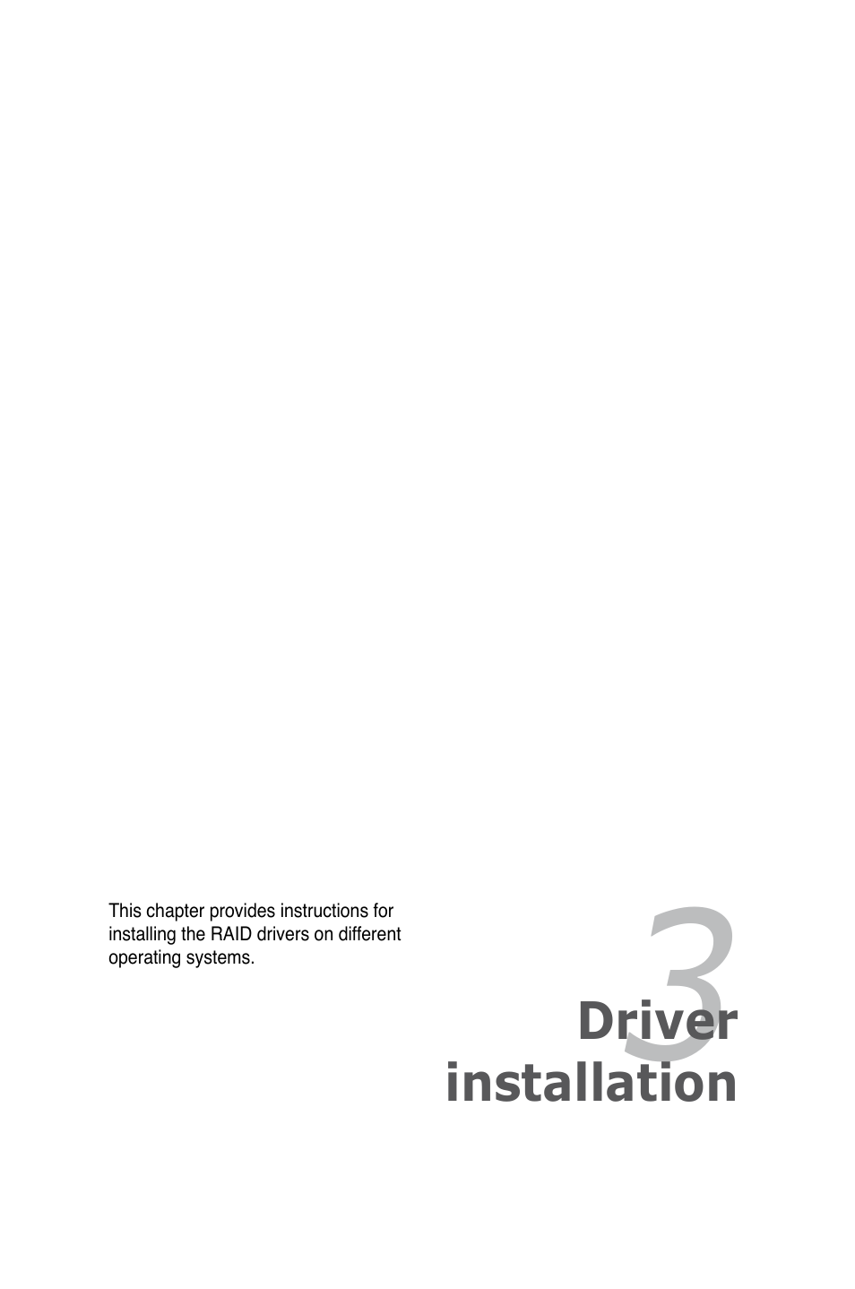 Chapter 3: driver installation, Chapter 3, Driver installation | Asus LSISAS1064E User Manual | Page 31 / 42