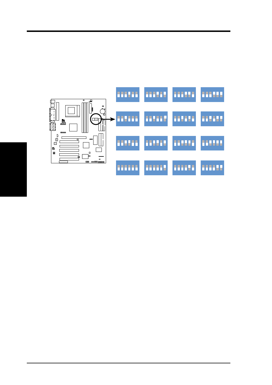 Hardware setup, 22 asus a7v user’s manual, A7v cpu core:bus frequency multiple | Asus A7V User Manual | Page 22 / 100