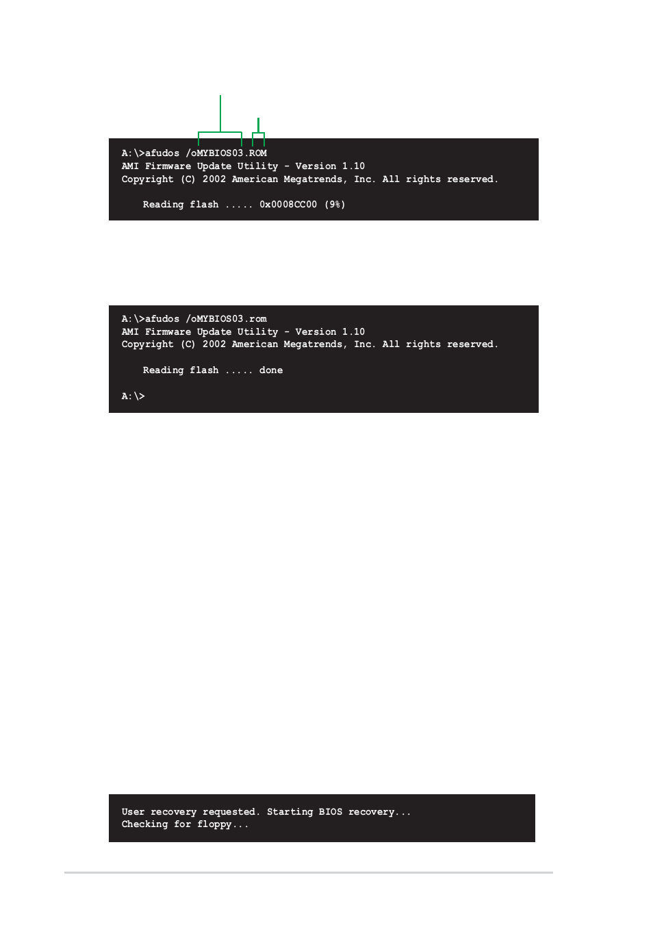 4 using asus ez flash to update the bios | Asus MOTHERBOARD K8N-E User Manual | Page 68 / 128