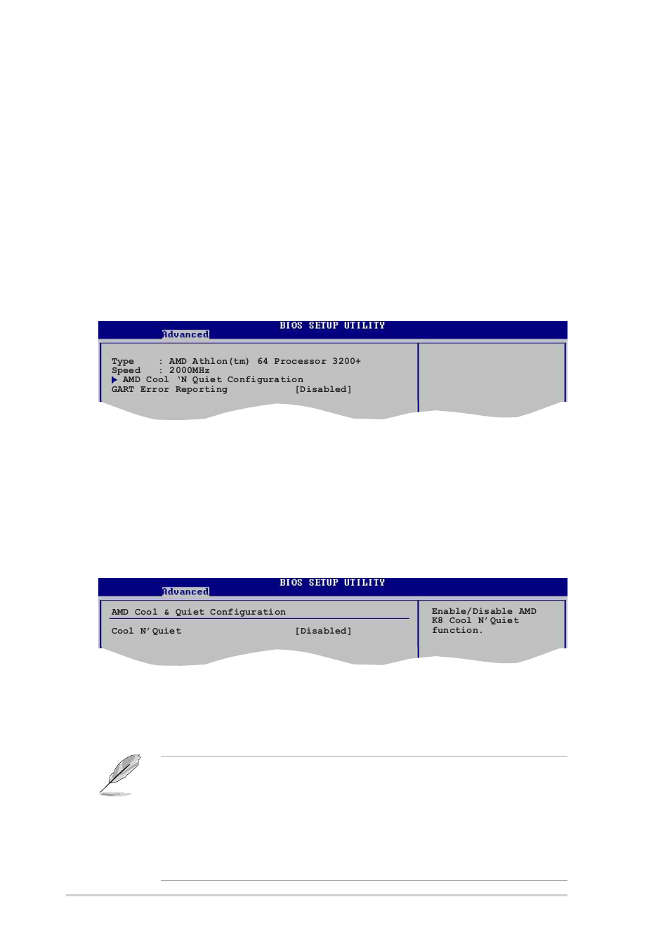 4 cpu configuration, Cool n’ quiet [disabled, Type | Speed, Report system booting [disabled | Asus MOTHERBOARD K8N-E User Manual | Page 82 / 128