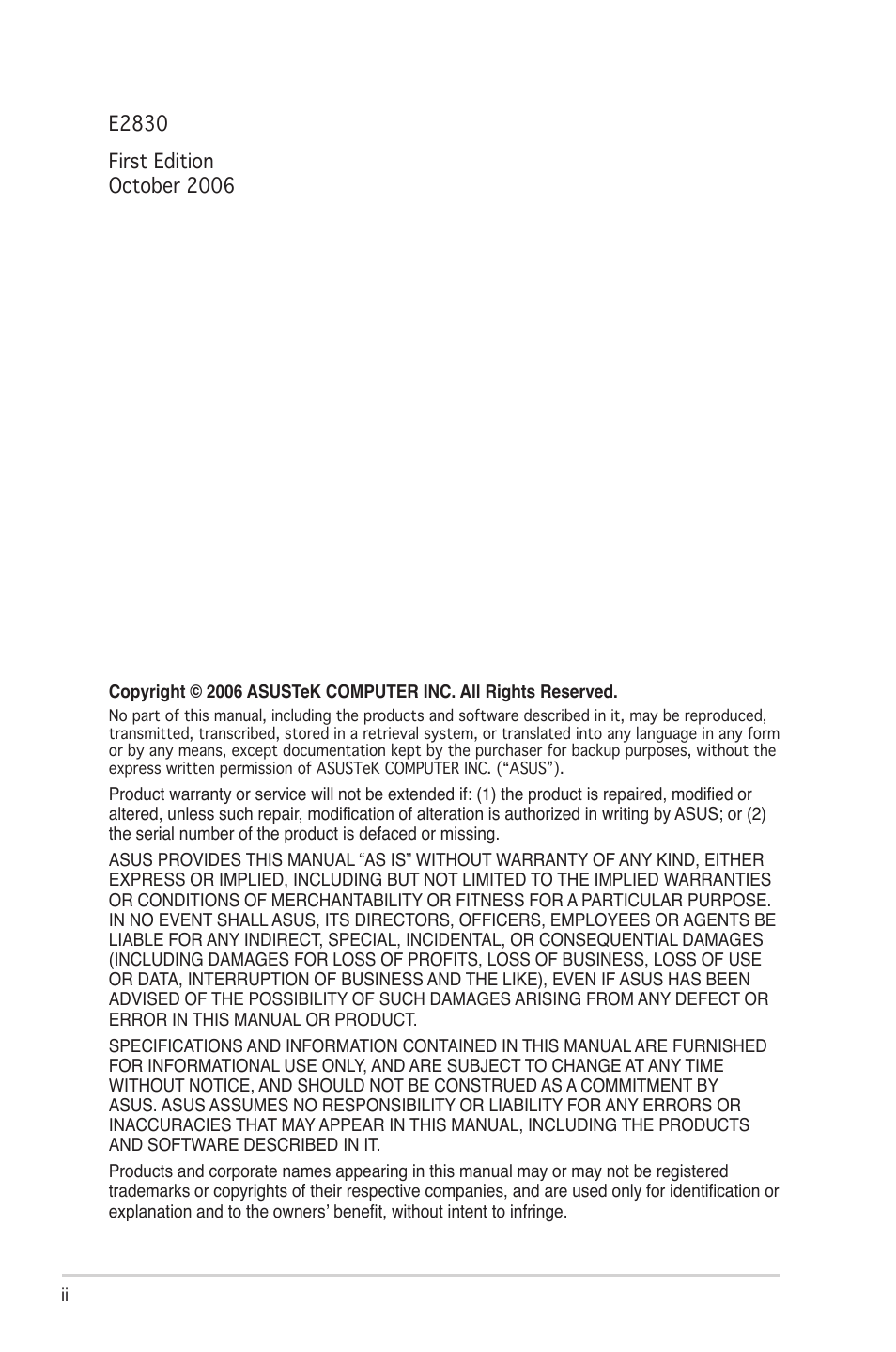 Asus M2N-E SLI User Manual | Page 2 / 140