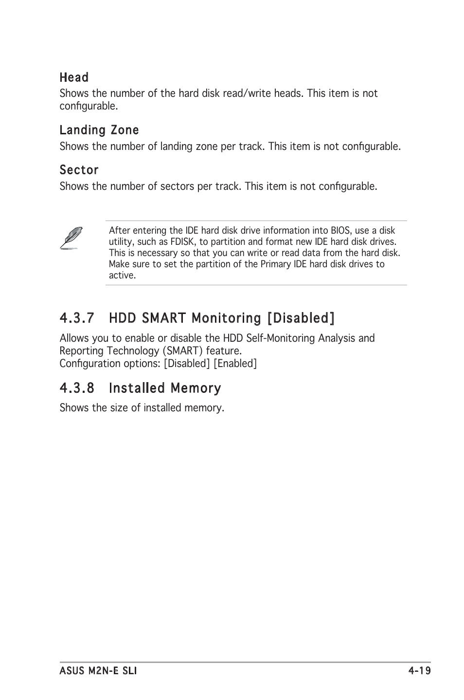 7 hdd smart monitoring [disabled | Asus M2N-E SLI User Manual | Page 77 / 140