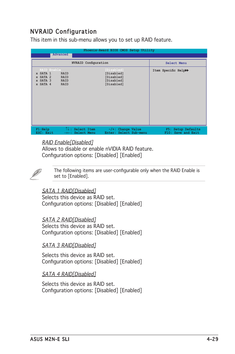 Nvraid configuration | Asus M2N-E SLI User Manual | Page 87 / 140