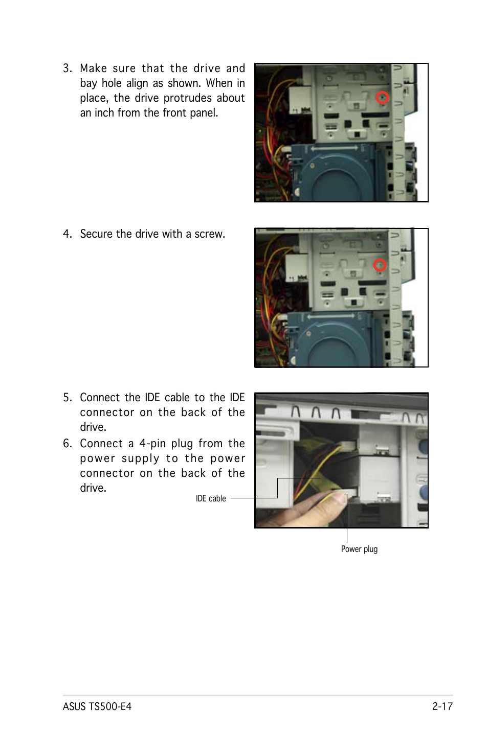 Asus Pedestal/5U Rackmount Server TS500-E4 Server User Manual | Page 39 / 202