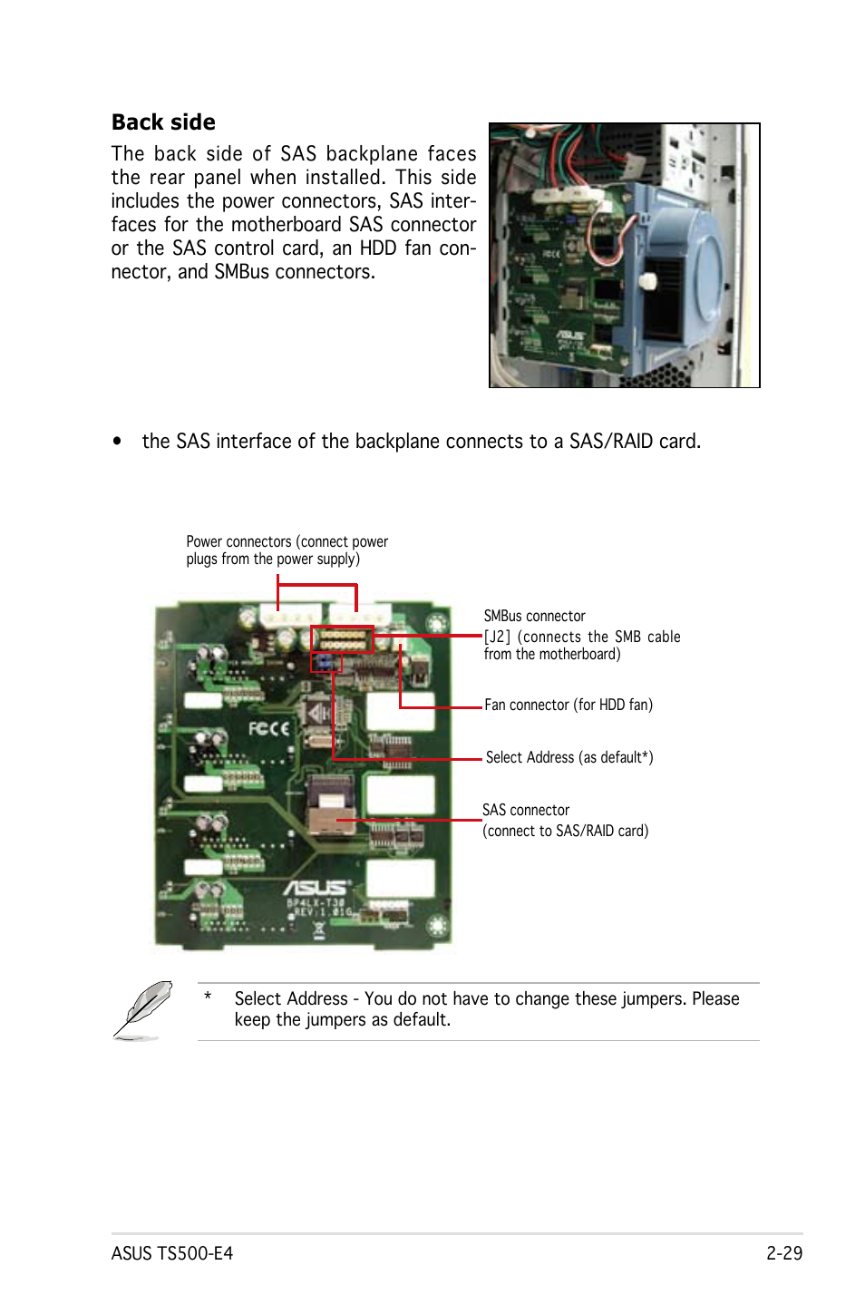 Back side | Asus Pedestal/5U Rackmount Server TS500-E4 Server User Manual | Page 51 / 202