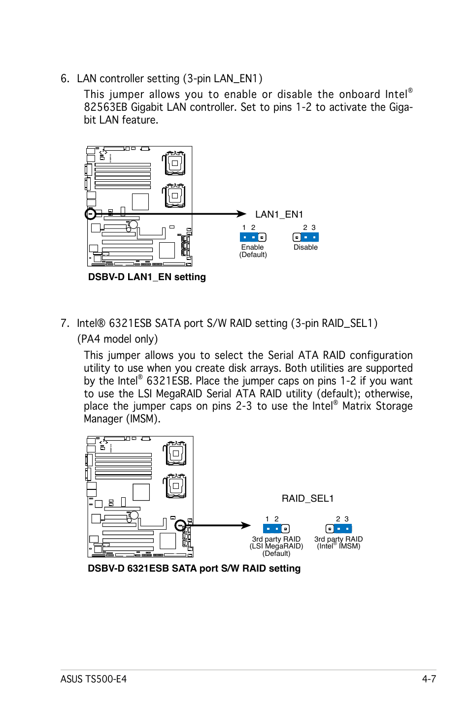 Matrix storage manager (imsm) | Asus Pedestal/5U Rackmount Server TS500-E4 Server User Manual | Page 83 / 202