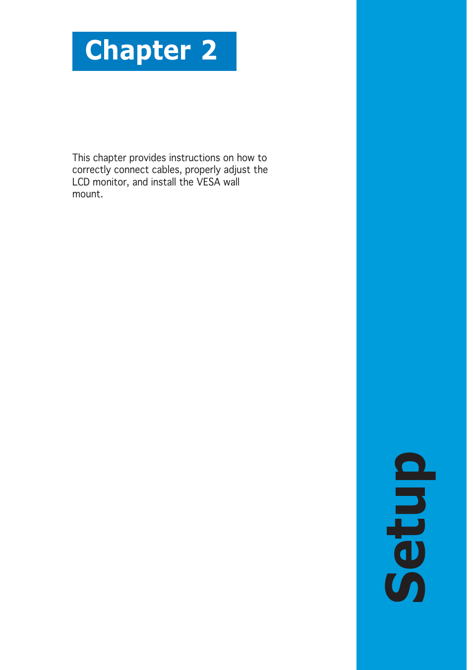 Setup | Asus PW201 User Manual | Page 17 / 44