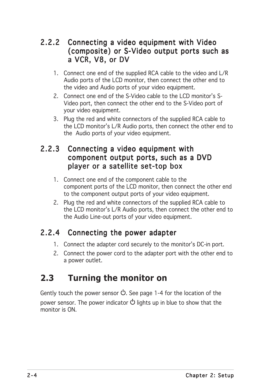 3 turning the monitor on | Asus PW201 User Manual | Page 20 / 44