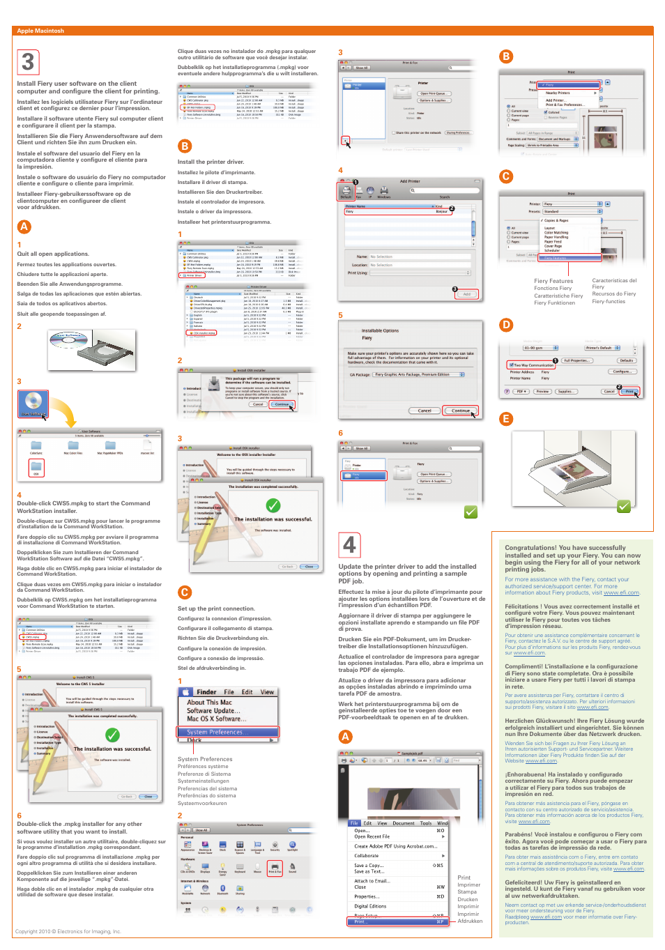 Ab c e | EFI Fiery User Manual | Page 2 / 2