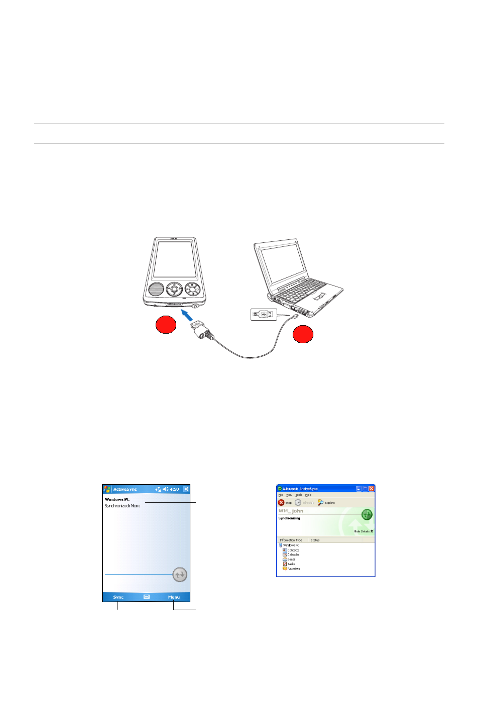 Synchronizing mypal | Asus A636 User Manual | Page 4 / 6