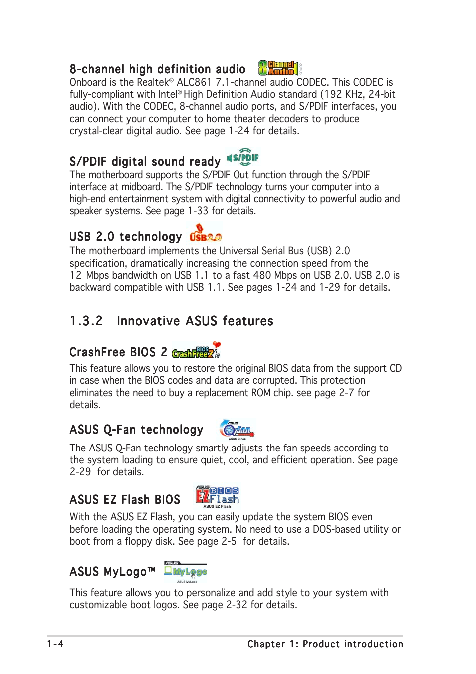 Asus P5GD1-VM User Manual | Page 14 / 92