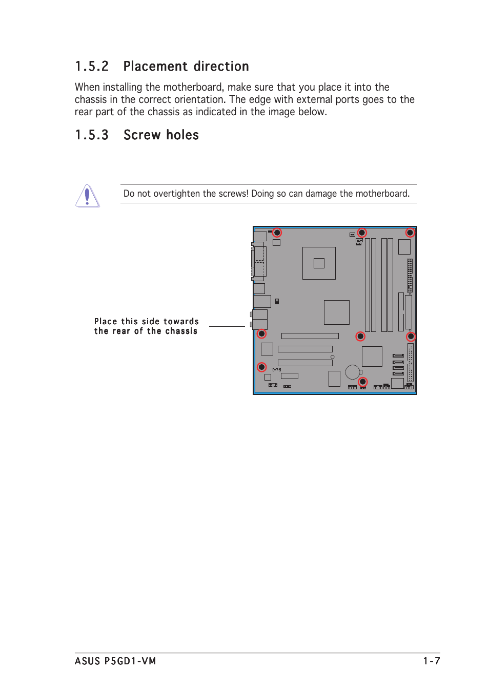 Asus P5GD1-VM User Manual | Page 17 / 92