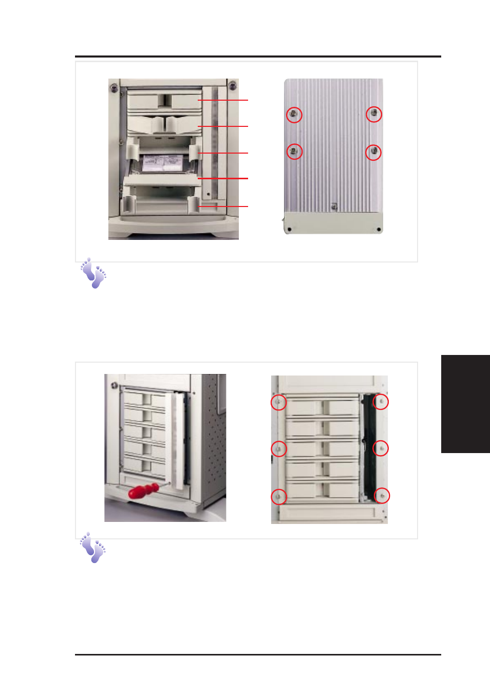 Iv. hardware setup, Hot-swap bay, Hot-swap tray | Asus AP3000 User Manual | Page 29 / 42