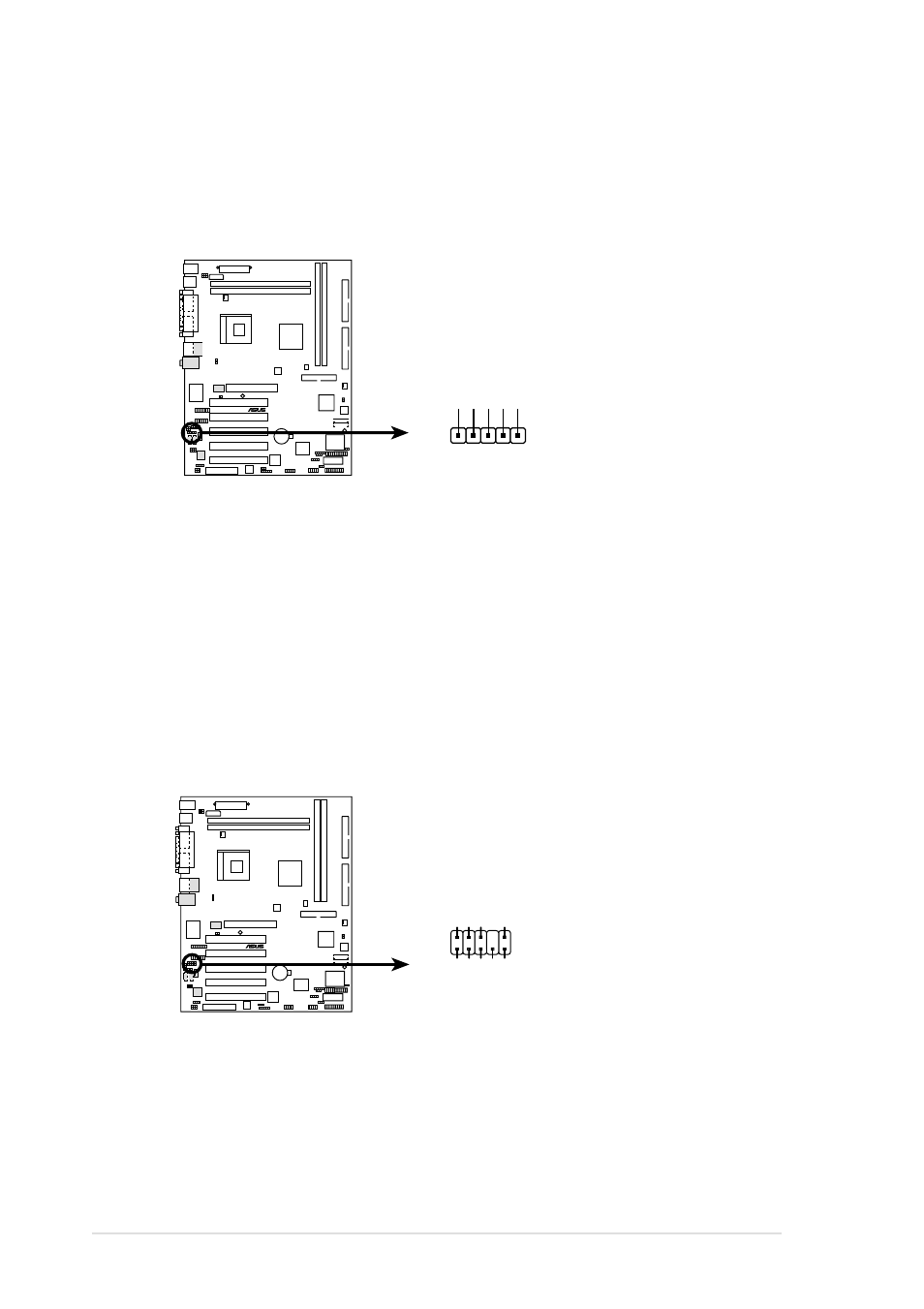 40 chapter 2: hardware information, P4t533-c line_in connector fp_line_in, P4t533-c front panel audio connector fp_audio | Asus P4T533-C User Manual | Page 54 / 128