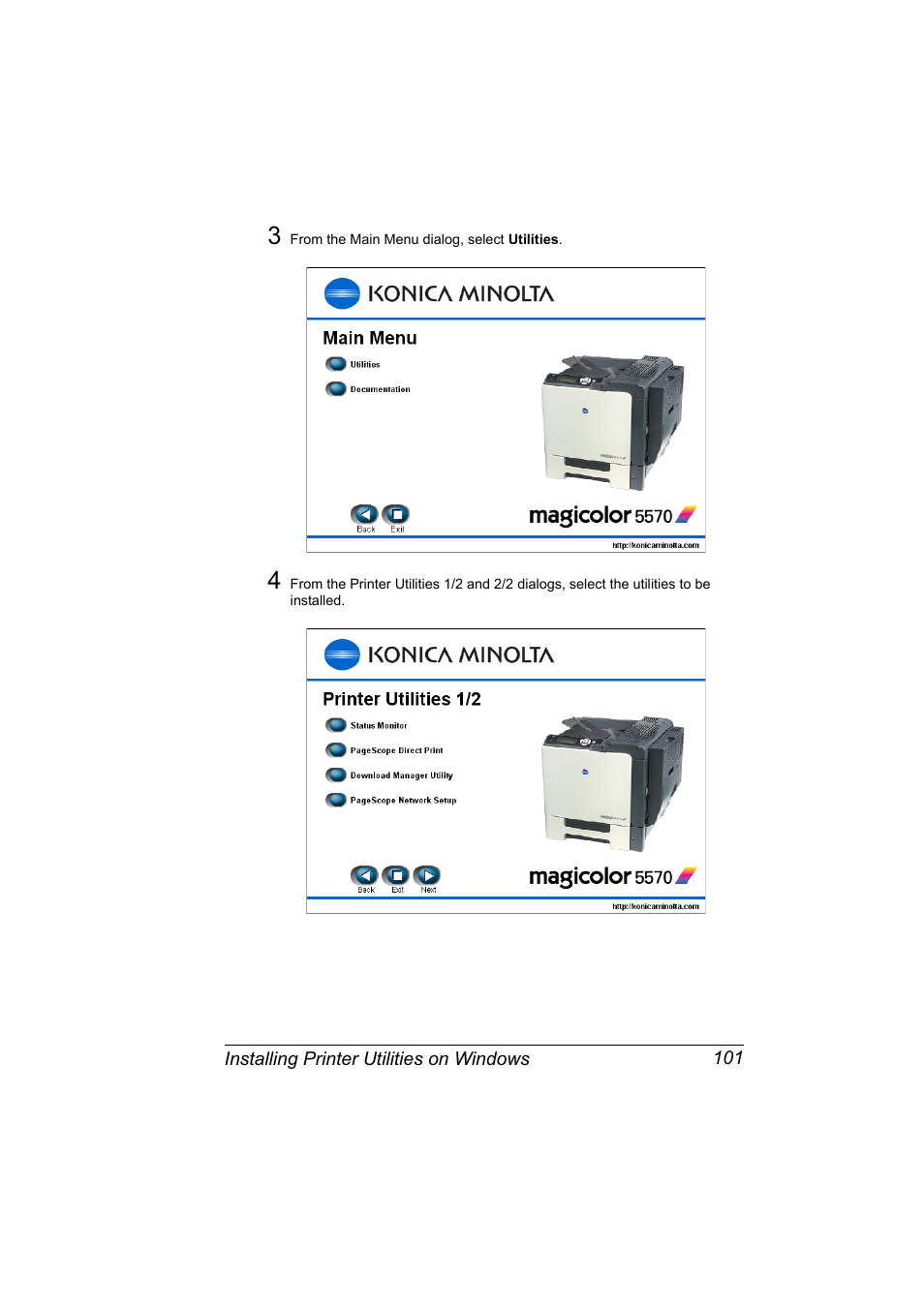 Konica Minolta magicolor 5570CK User Manual | Page 119 / 296