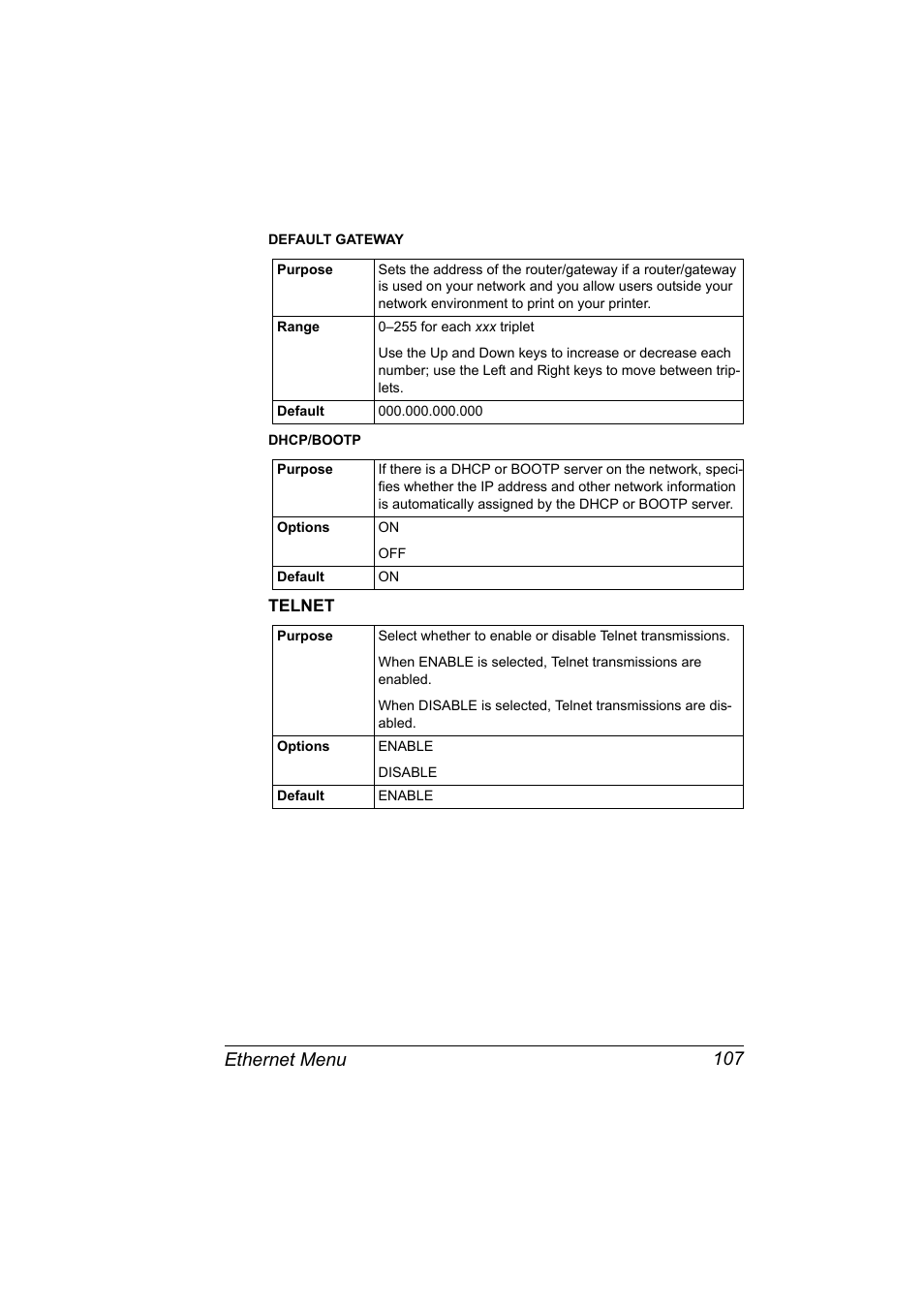 Ethernet menu 107 | Konica Minolta magicolor 5570CK User Manual | Page 125 / 296