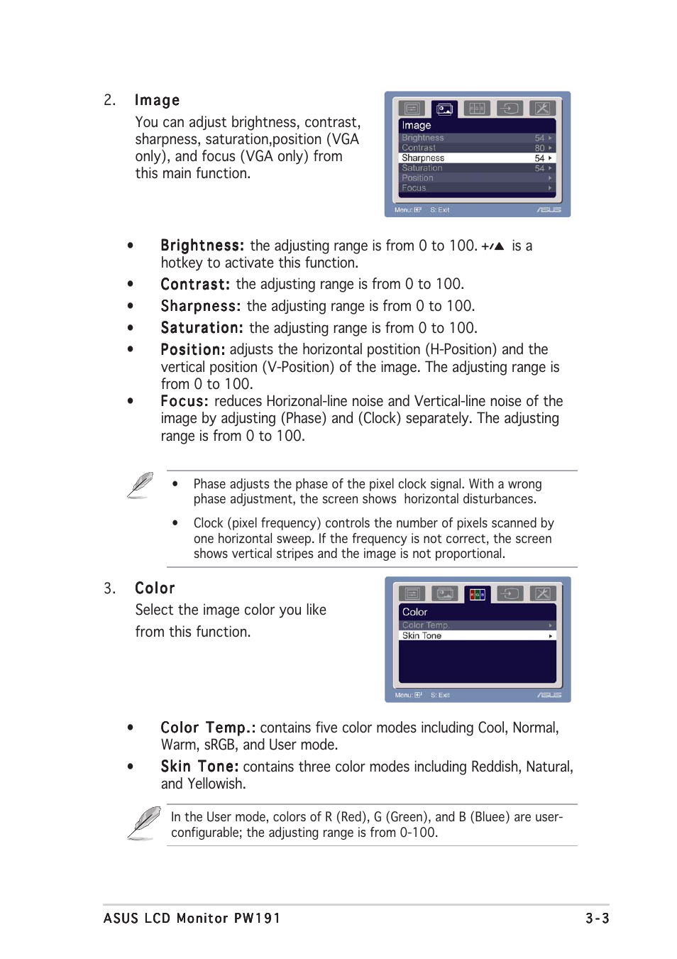 Asus PW191 User Manual | Page 23 / 30