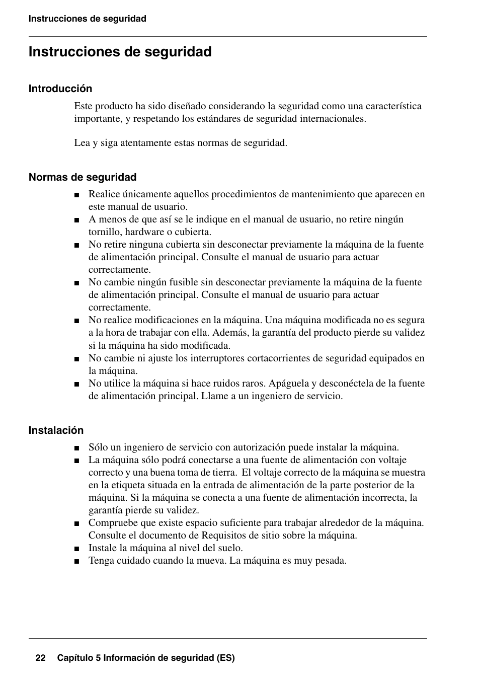 Instrucciones de seguridad | Konica Minolta bizhub PRO 2000P User Manual | Page 22 / 84