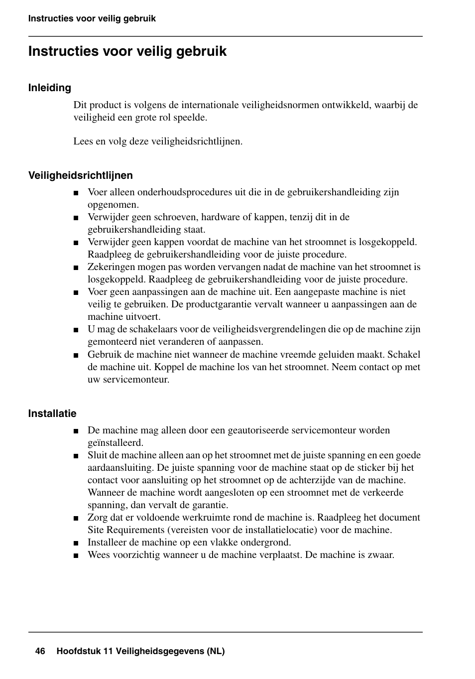 Instructies voor veilig gebruik | Konica Minolta bizhub PRO 2000P User Manual | Page 46 / 84