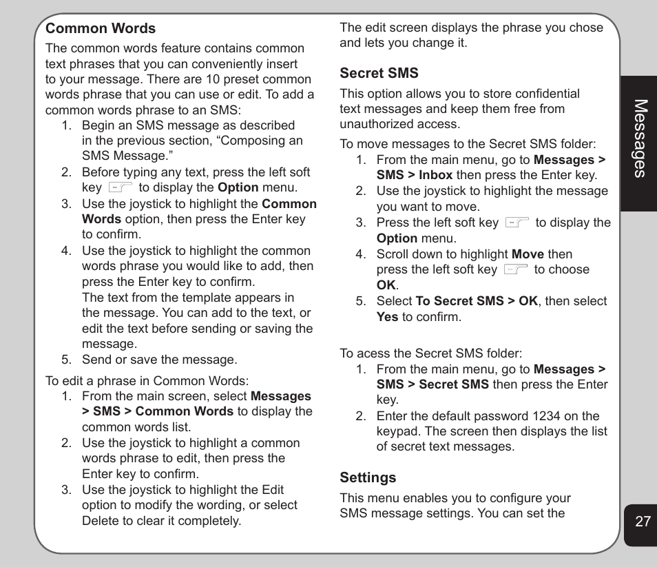 Messages | Asus V75 User Manual | Page 31 / 78