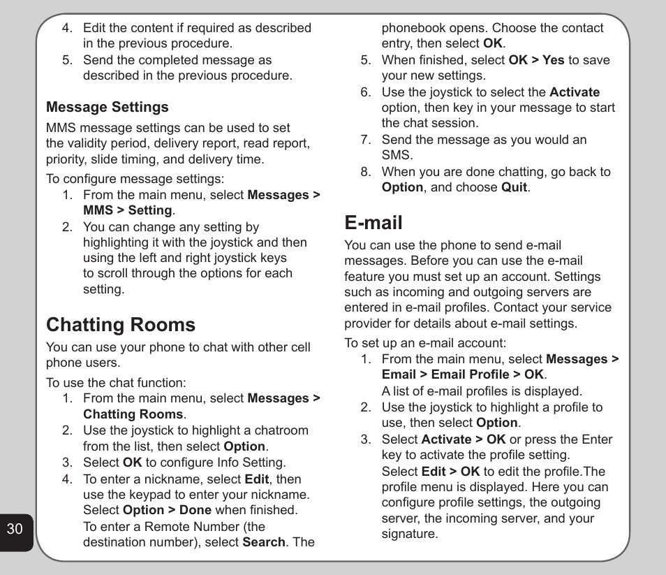 Chatting rooms, E-mail | Asus V75 User Manual | Page 34 / 78