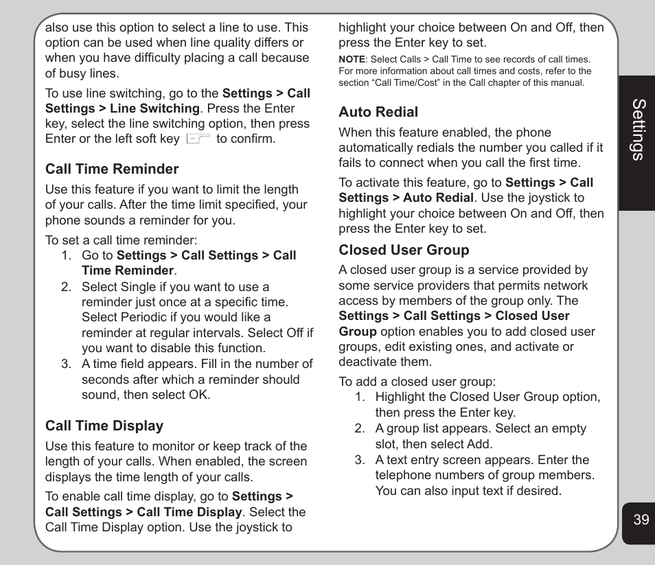 Settings | Asus V75 User Manual | Page 43 / 78