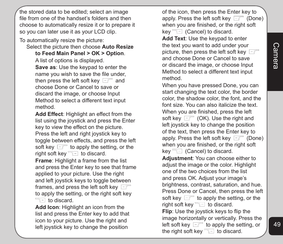 Camera | Asus V75 User Manual | Page 53 / 78