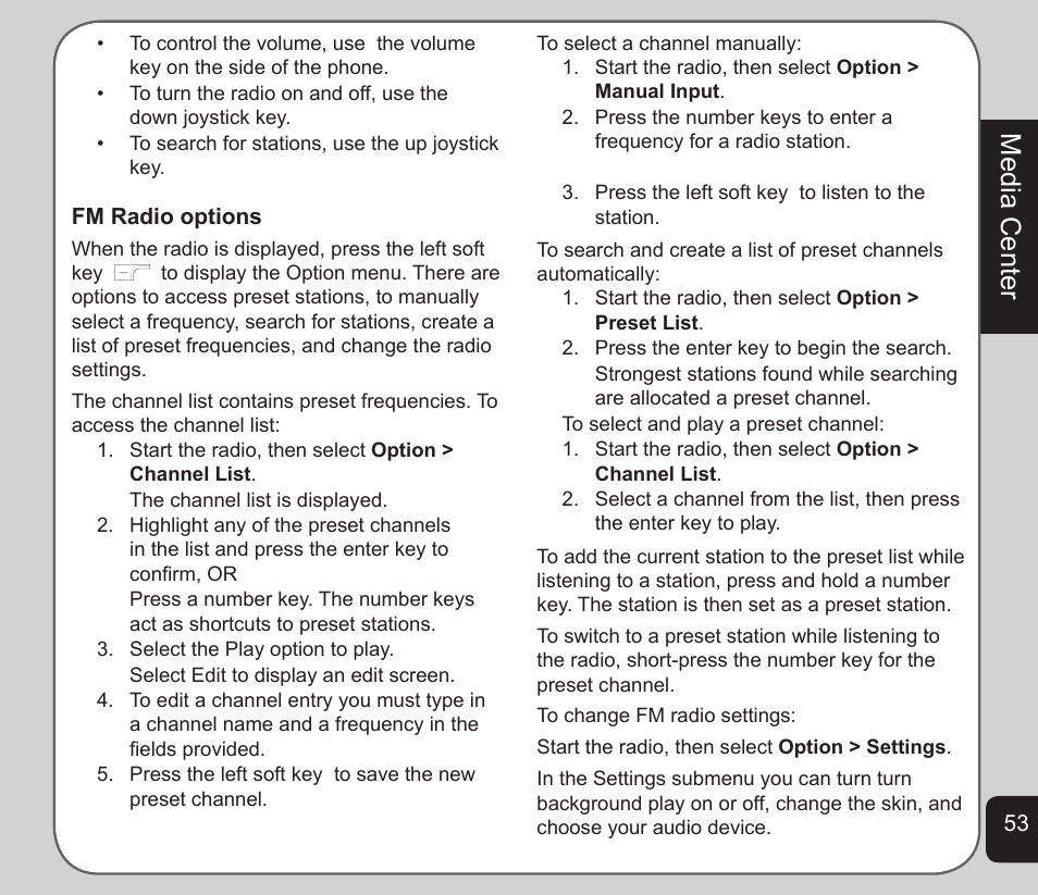 Media center | Asus V75 User Manual | Page 57 / 78