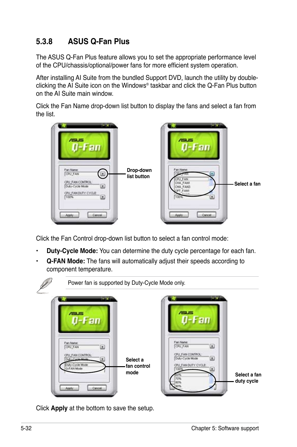 8 asus q-fan plus, Asus q-fan plus -32 | Asus E3746 User Manual | Page 158 / 196