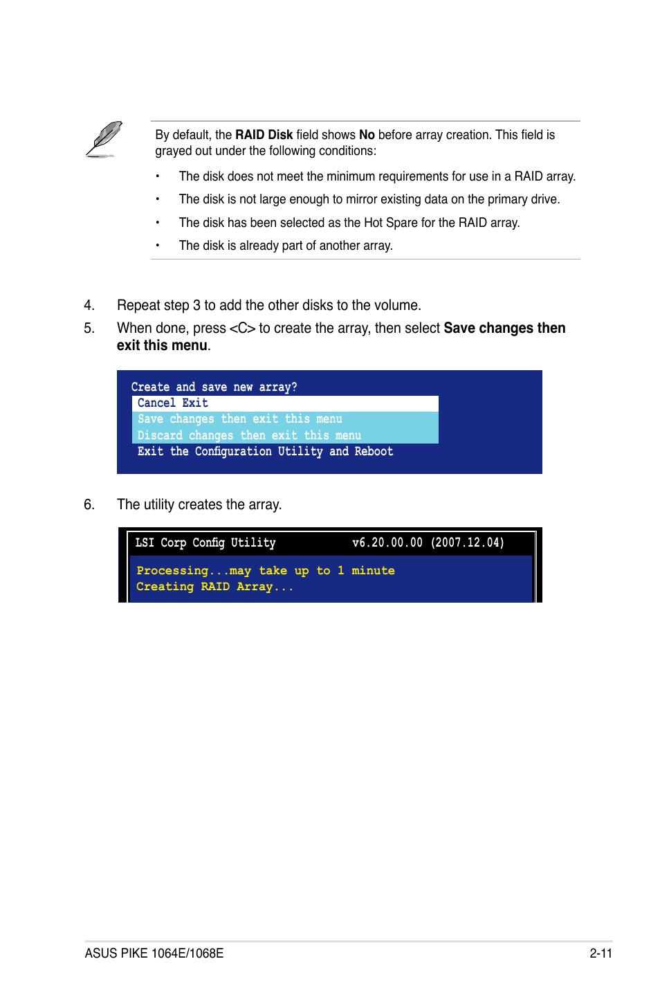 Asus LSISAS RAID Card PIKE 1068E User Manual | Page 21 / 42