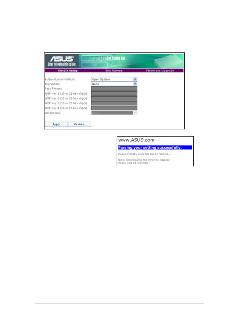 Asus 54Mbps Pocket Wireless Access Point WL-330g User Manual | Page 55 / 70