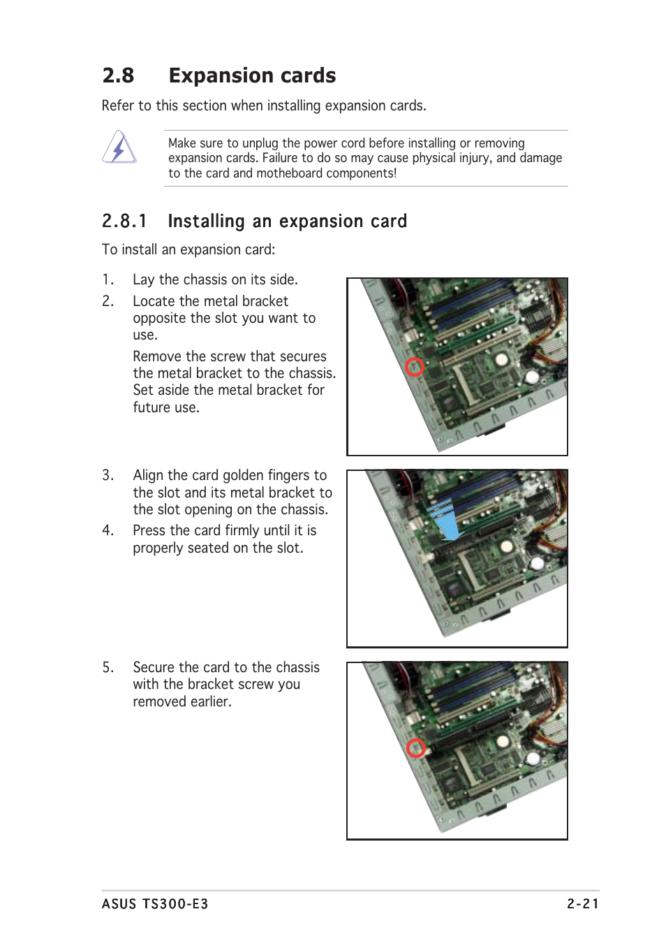 8 expansion cards | Asus TS300-E3 User Manual | Page 41 / 200