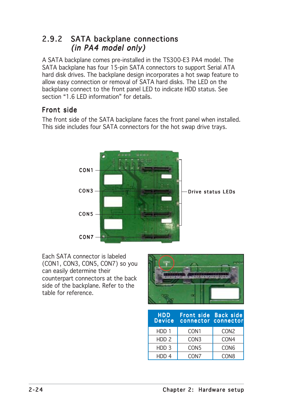 Front side | Asus TS300-E3 User Manual | Page 44 / 200