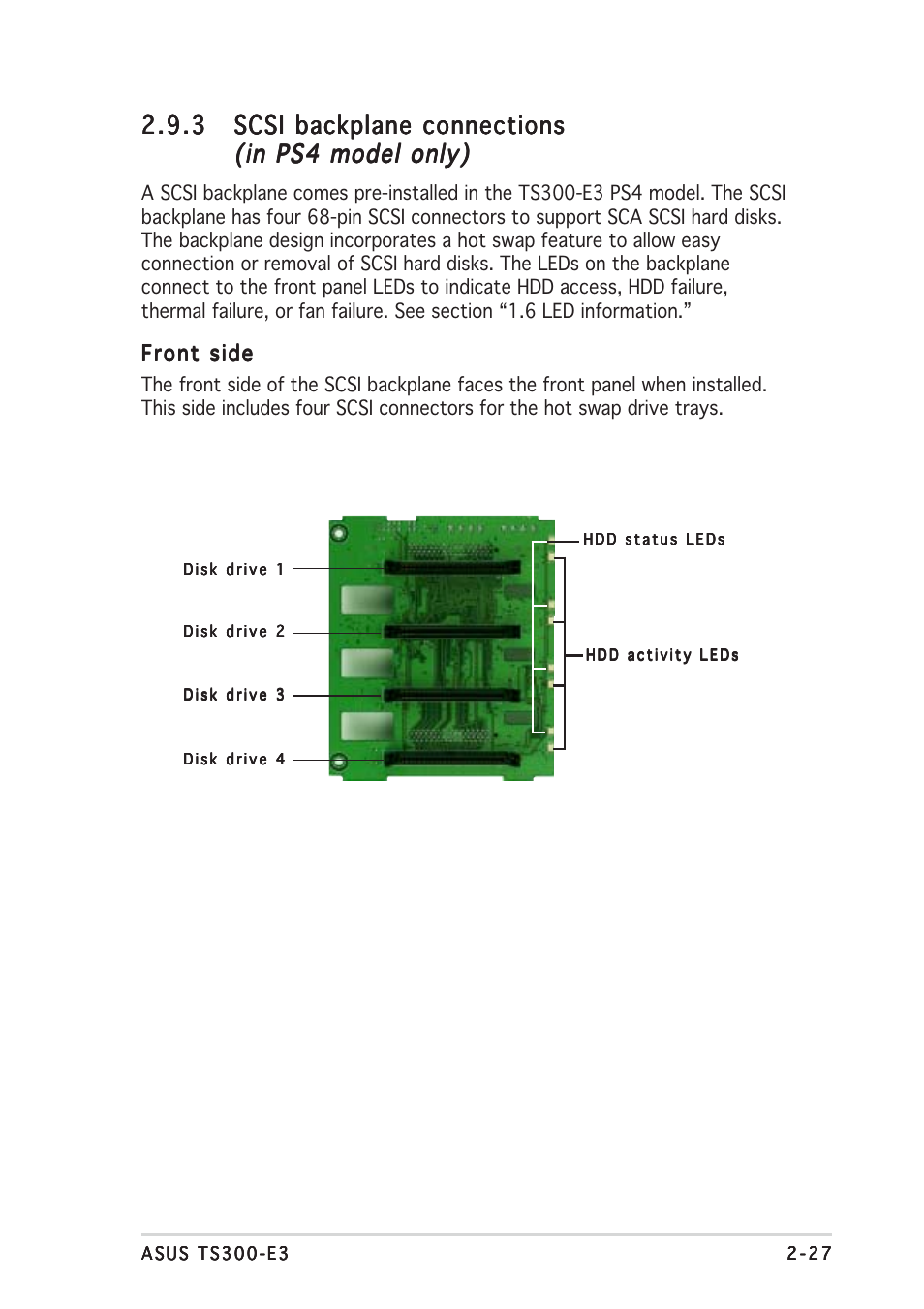 Front side | Asus TS300-E3 User Manual | Page 47 / 200