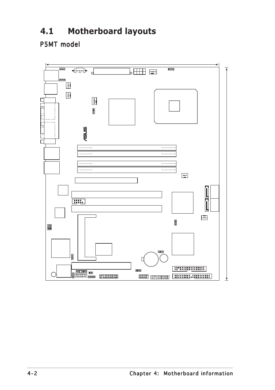 1 motherboard layouts, P5mt model | Asus TS300-E3 User Manual | Page 70 / 200