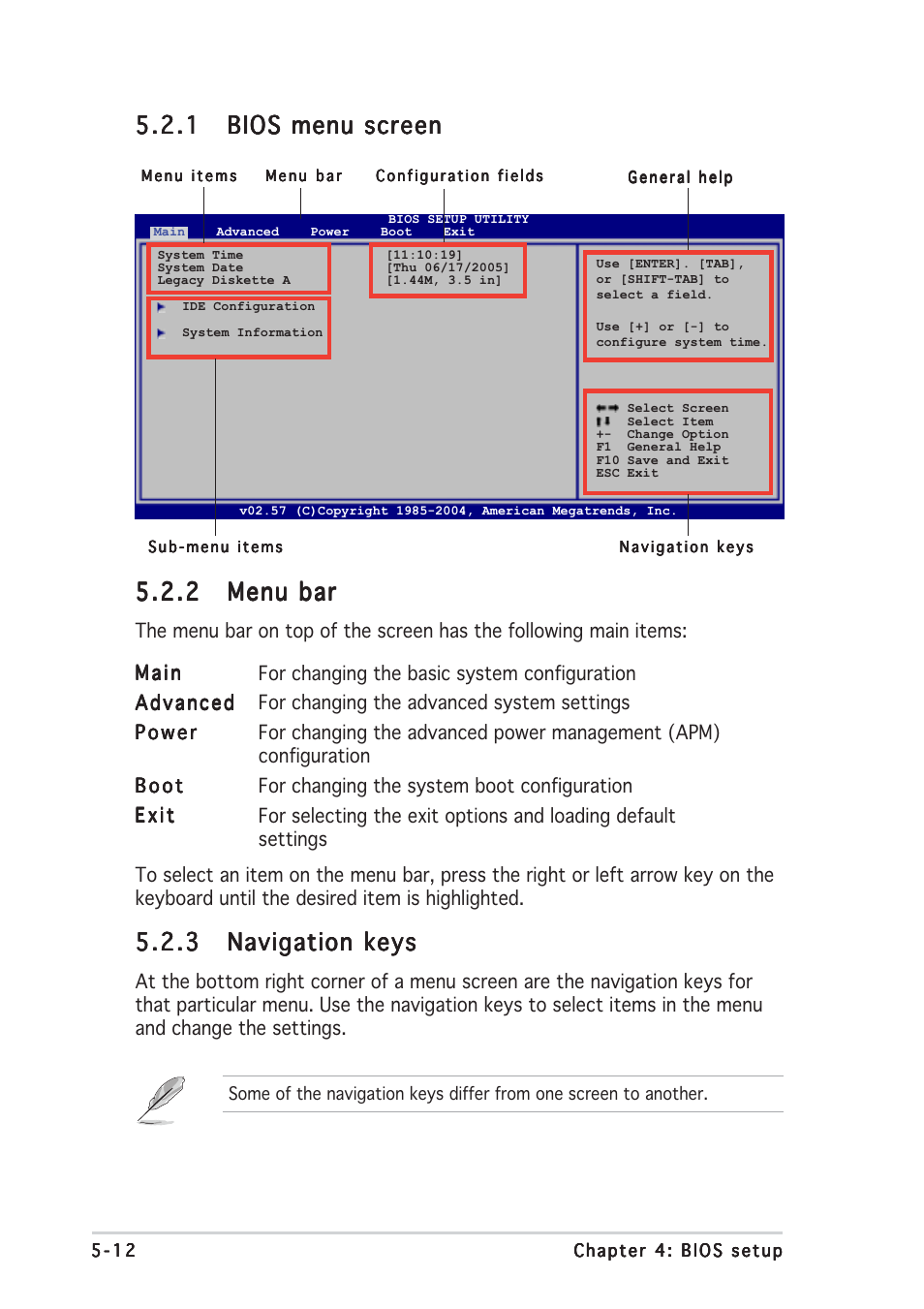 2 menu bar menu bar menu bar menu bar menu bar | Asus TS300-E3 User Manual | Page 98 / 200