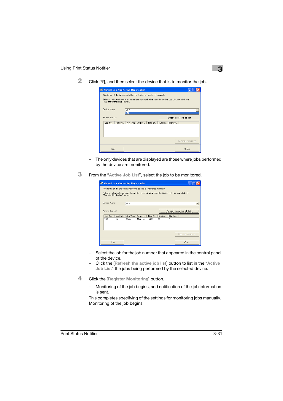 Konica Minolta Print Status Notifier User Manual | Page 38 / 42