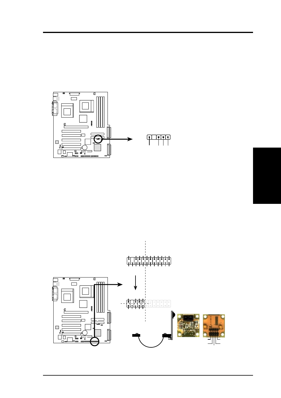 Hardware setup, Cuv266-dls smbus connector, Smb_com | Cuv266-dls front panel connectors, Afpanel | Asus CUV266-DLS User Manual | Page 41 / 92