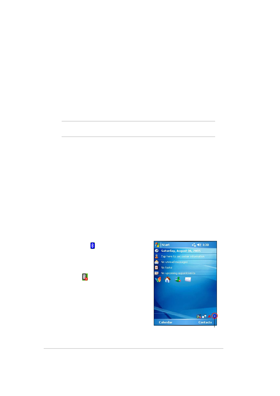 Introducing bluetooth, Bluetooth icon | Asus MYPAL A636 User Manual | Page 112 / 142