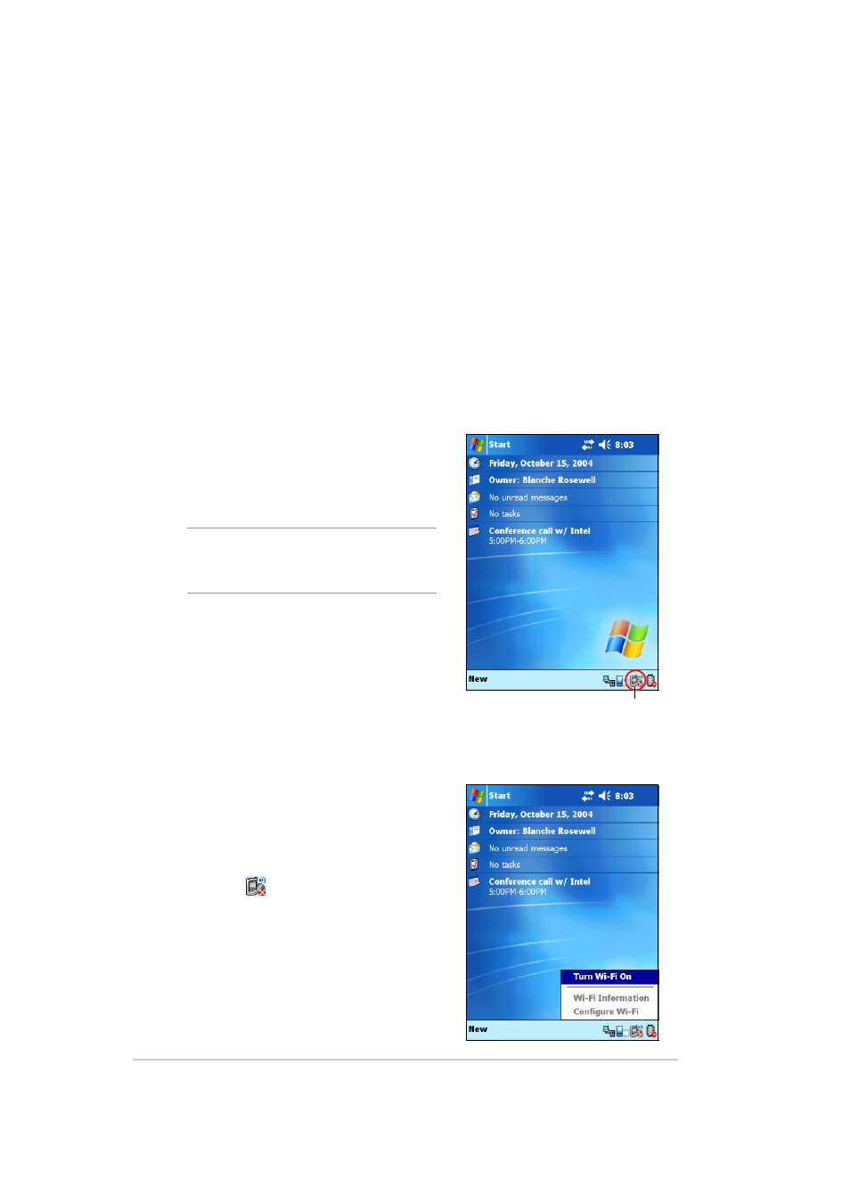 Introducing wi-fi, Accessing the wi-fi feature, Using wi-fi | Turning on wi-fi | Asus MYPAL A636 User Manual | Page 128 / 142