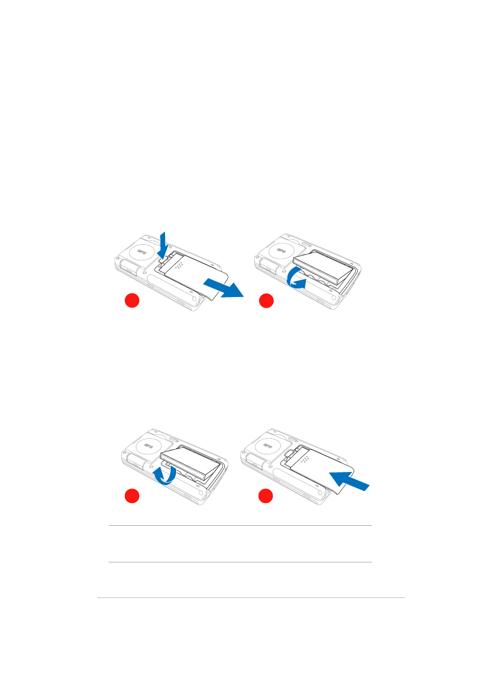 Setting up mypal, Installing and removing the battery, Get started! 1-7 | Asus MYPAL A636 User Manual | Page 13 / 142