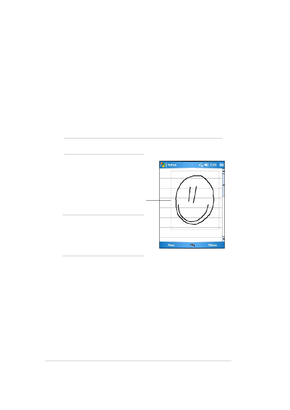 Drawing on the screen | Asus MYPAL A636 User Manual | Page 28 / 142