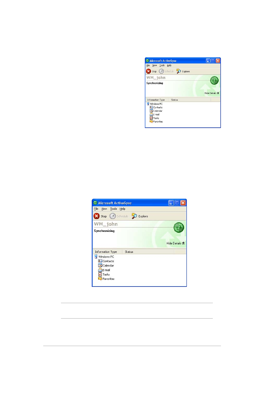 Checking synchronized information | Asus MYPAL A636 User Manual | Page 54 / 142