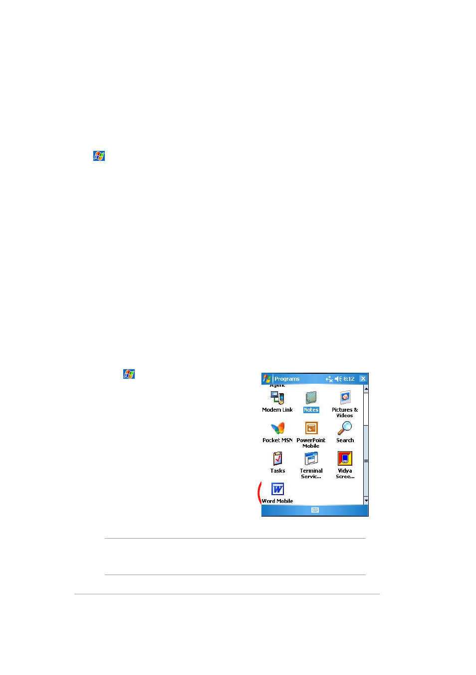 Pocket word, Creating word mobile documents | Asus MYPAL A636 User Manual | Page 78 / 142