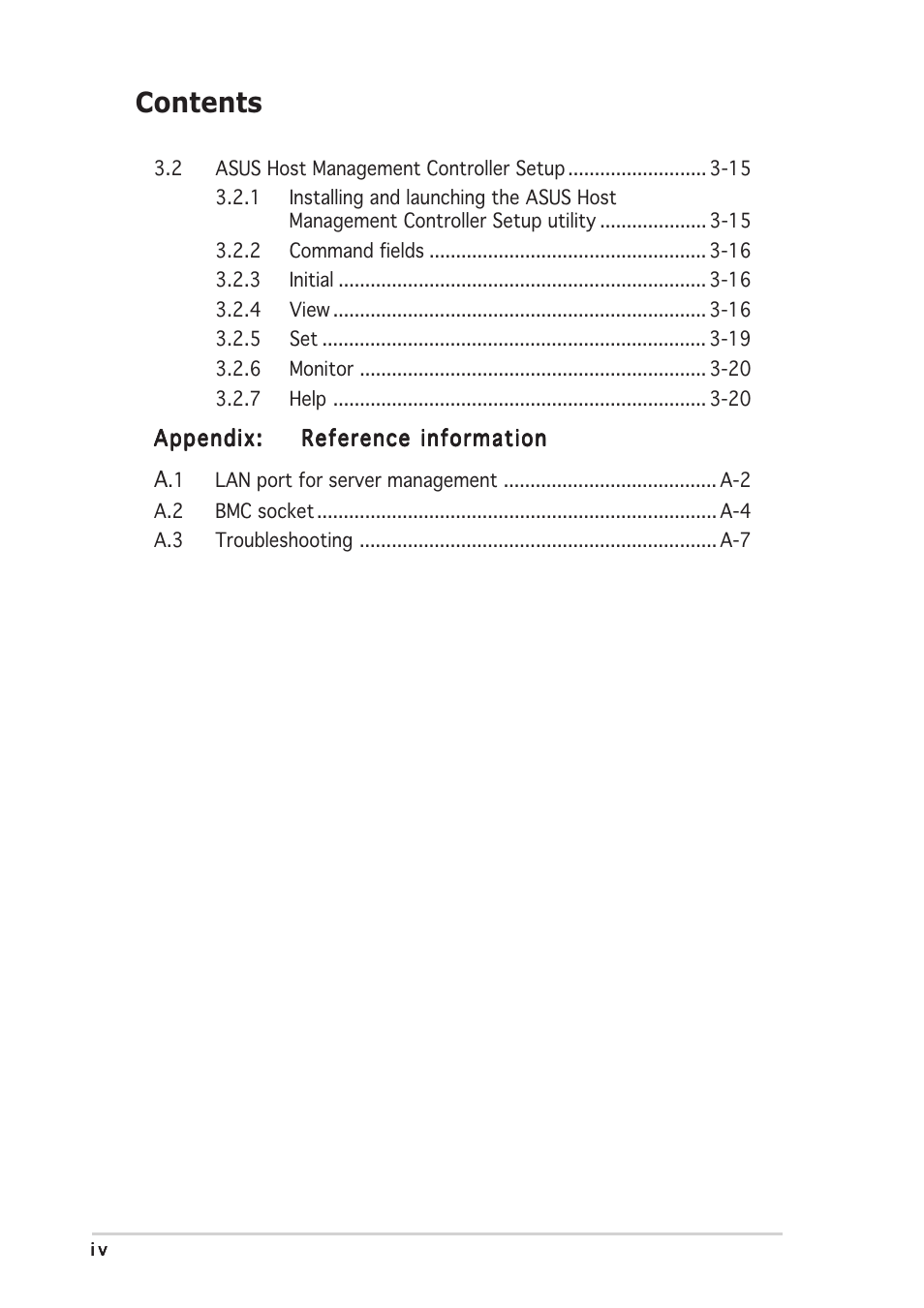Asus ASMB-LE User Manual | Page 4 / 52