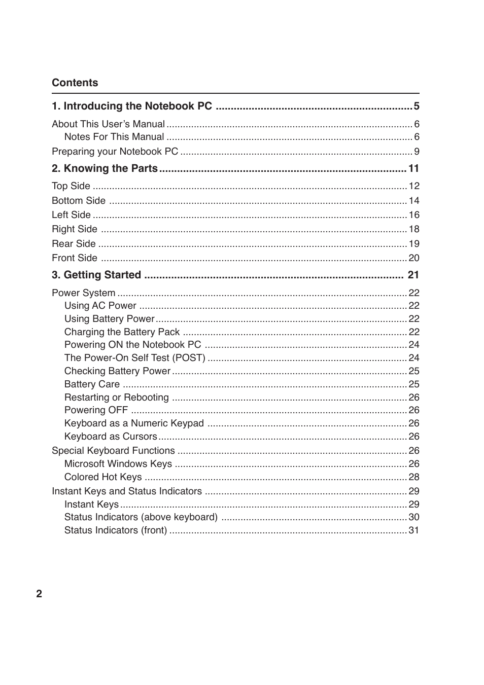 Asus E2643 User Manual | Page 2 / 74