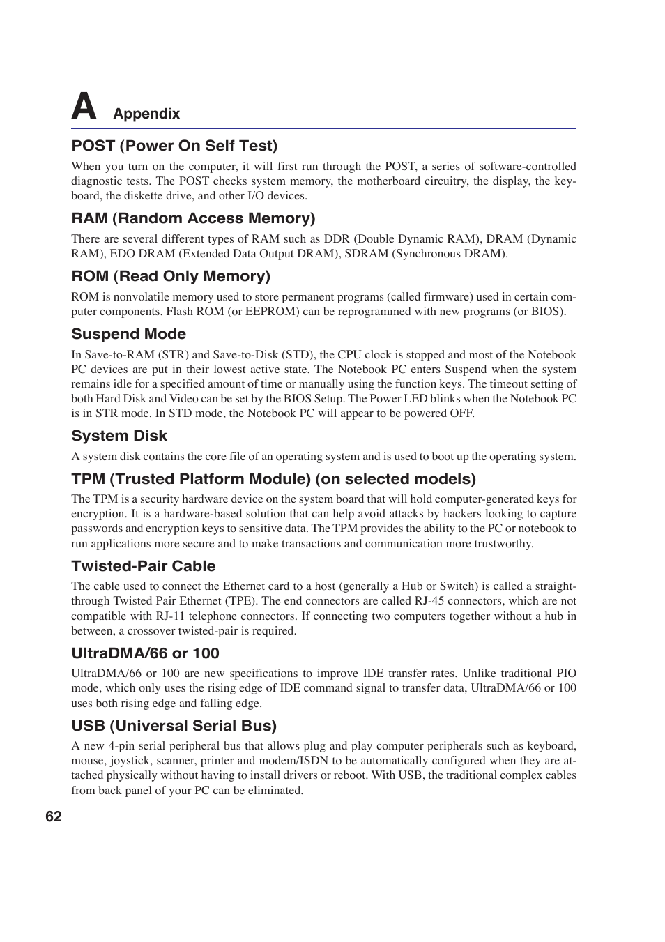 Asus E2643 User Manual | Page 62 / 74