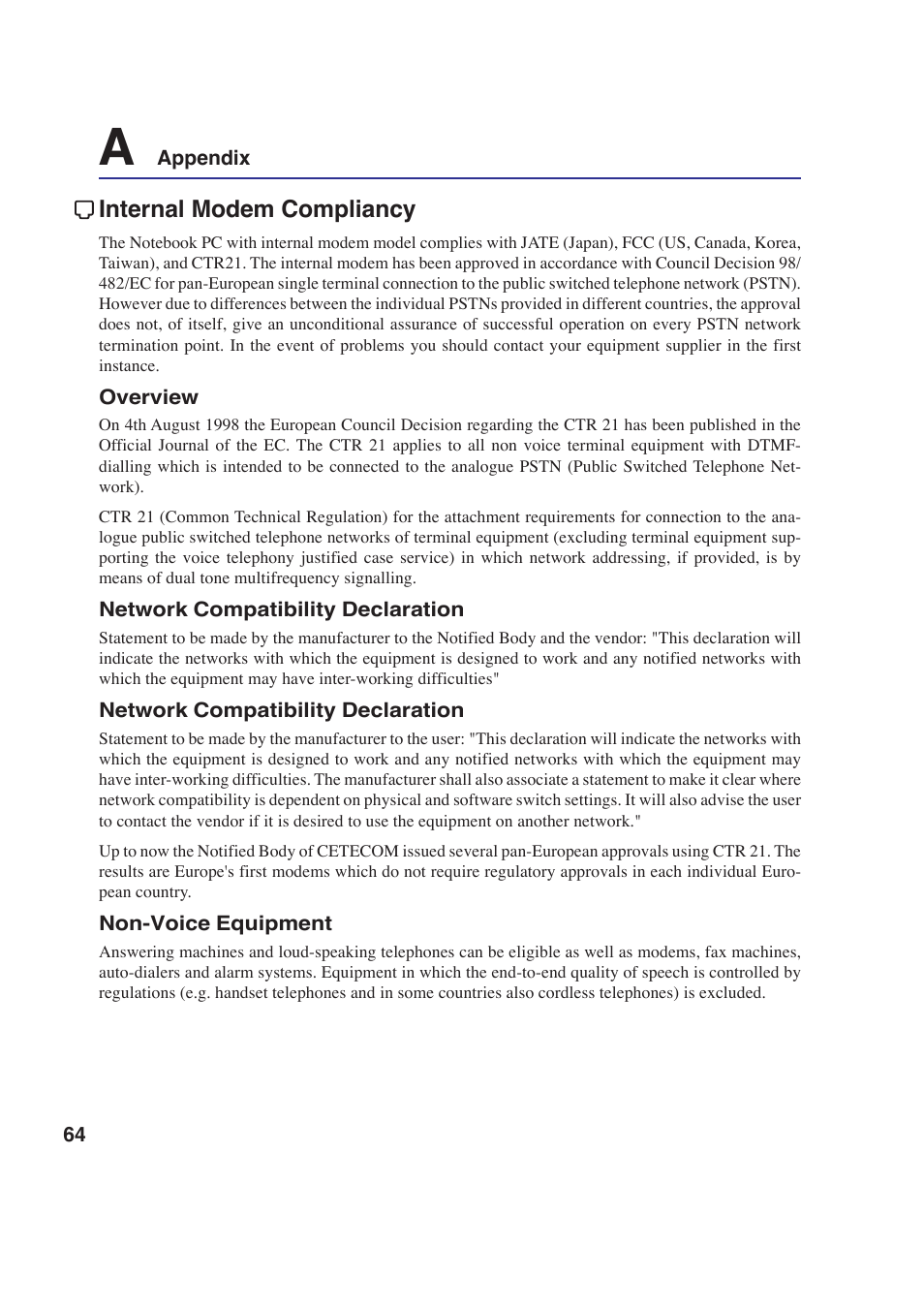 Asus E2643 User Manual | Page 64 / 74