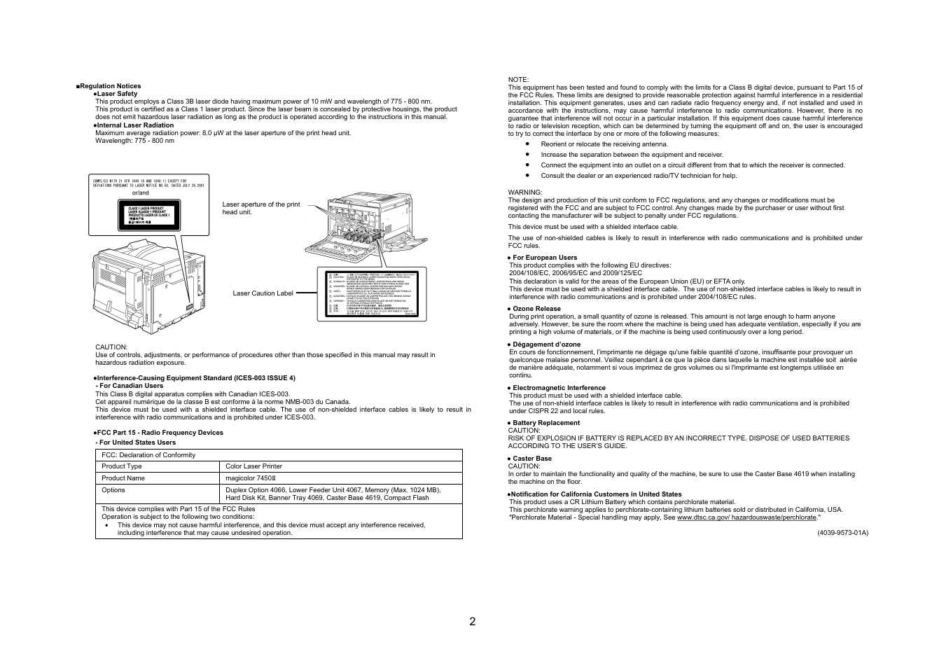 Konica Minolta magicolor 7450II User Manual | Page 3 / 48